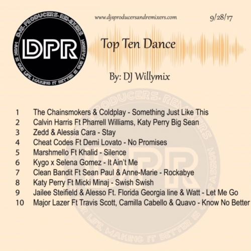 top 10 dance charts this week